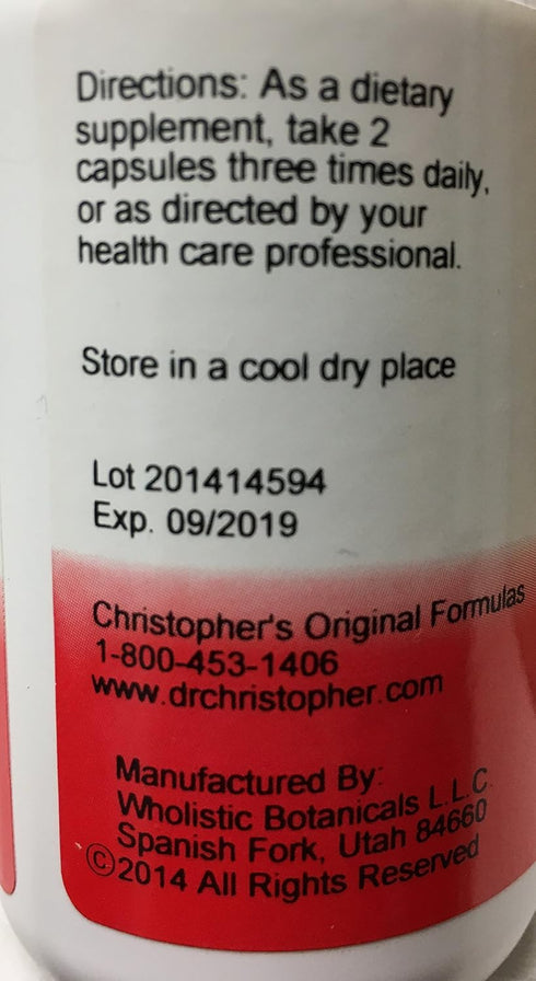 Christopher's Original Formulas Liver Transition Formula - 100 vegicaps...