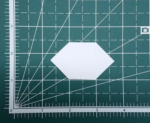 1" Elongated Hexagon English Paper Piecing EPP Set of 100...
