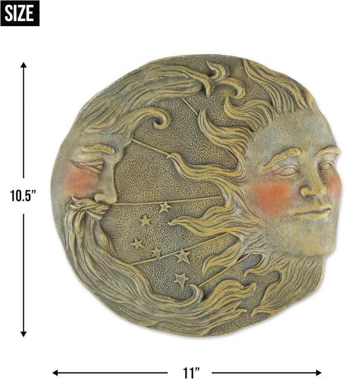Gifts & Decor Celestial Sun Moon Star Wall Plaque for Living Room...