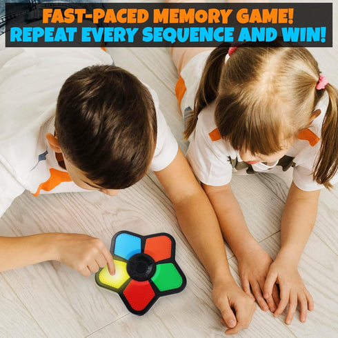 Gamie Electronic Memory Game with Lights and Sounds, Handheld Memory Game for Kids, Mind-Sharpening Brain Games for Kids and Adults, Educational L...