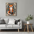 Posterizer 1 pcs- Abstract red fox standing between flowers-Art for Animal Lovers-Floral Botanical Art- Gift for Men Women Entrepreneur Teens-Deco...