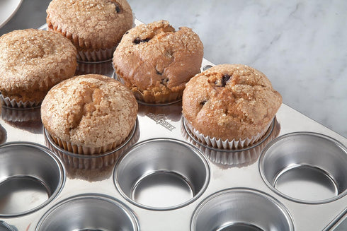 Fox Run Muffin and Cupcake Pan, 12 Standard Cup, Stainless Steel...