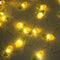 40 LED Pineapple String Lights, 8 Modes Pineapple Fairy Lights Battery Operated Without Remote Control for Wedding, Party, Festival, Indoor, Outdo...