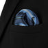 S&W SHLAX&WING Pocket Square for Men Striped Royal Blue Stripes Navy Elegant Business Formal...