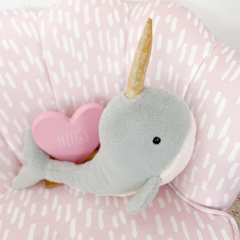 MON AMI Nico The Narwhal Stuffed Animal – 17”, Whale Plush Toy, Use as Toy or Nursery Room Décor, Great Gifts for Kids of All Ages, Ocean Animals...