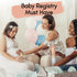 Mewl Baby Daily Log Whiteboard - Reusable Baby Tracker to Log Feeding, Diapers & Sleep - Newborn Baby Journal & Schedule Chart for New Parents, Na...