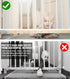 JIFTOK Baby Gate for Stairs, Banister Guard for Kids, Pets, Toys, 10ft L x 2.66 ft H, Mesh Netting Safety Net for Balcony Rail Stair, Stairway Net...