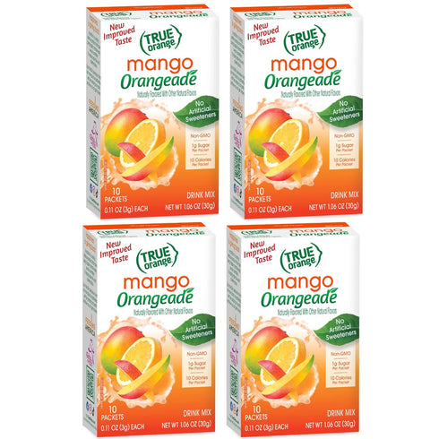 True Orange, Mango Orange Drink Mix, 10-count (Pack of 4)...