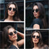 Retro Polarized Sunglasses Vintage Rectangular Metal Frame Sun Glasses AP3635...