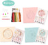 REEWISLY 3p of Embroidery kit with Patterns and Instructions, DIY Adult Beginner Cross Stitch Kits, Including 1 Plastic Embroidery Hoop, 1 Pair of...