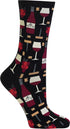 Hot Sox Women's Fun Cocktail Drinks Crew Socks-1 Pair Pack-Happy Hour Cool & Funny Gifts...
