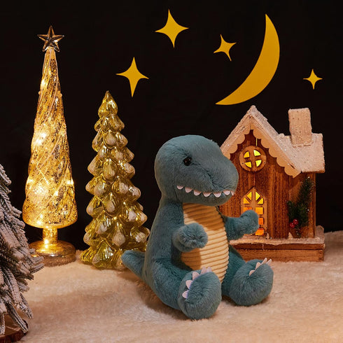 TCBunny Baby Dinosaur Bedtime Stuffed Animal Plush Toy 12", Gifts for Birthday, Valentine, Christmas (T-Rex, Blue), (BPT-0008-BL)...