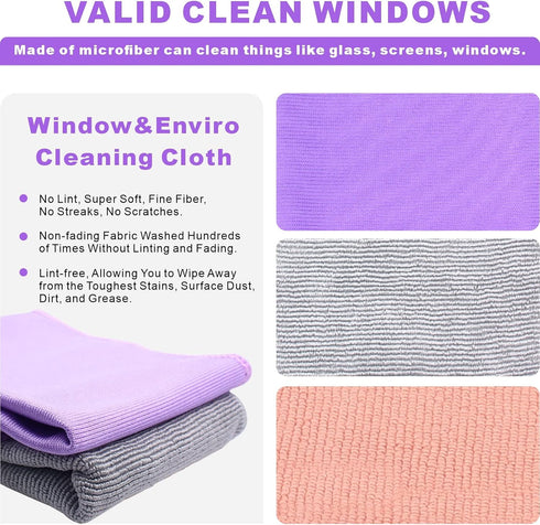 Window Cleaning Cloth & Enviro Cloth, Window Cloth & Enviro Cloth. for Cleaning Home, car, Restaurant, bar, and Hotel Office. Clean no Traces. (Gr...