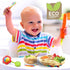 NutriChef Baby and Toddler plate - silicon suction, 3 compartment, Non-toxic All-natural Bamboo Baby Food plate (Rainbow)...