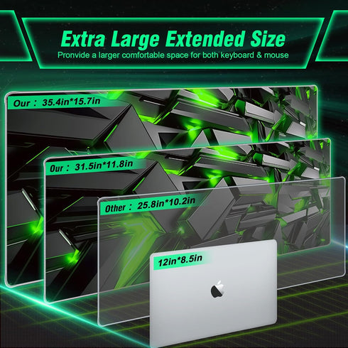 XXL Mouse Pad Gaming - Cool Design Technology Style Full Desk Gaming Mouse Pad Large - Premium Professional Gaming Mouse Pad for Optimal Control -...