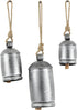 Deco 79 Rustic Metal Cowbell Decorative Bells, 5", 4", 3"H, Silver...