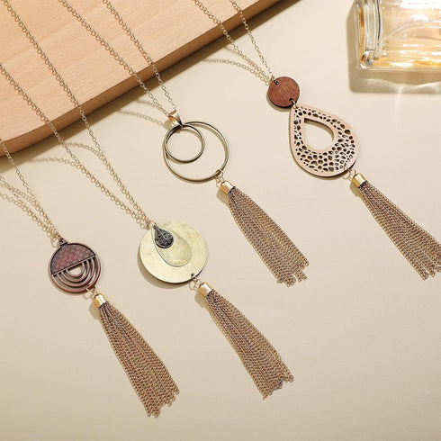 Fiada 8 Pcs Boho Necklace and Earring Sets for Women Girls Acrylic Resin Rattan Earrings Necklace Jewelry for Beach Party...