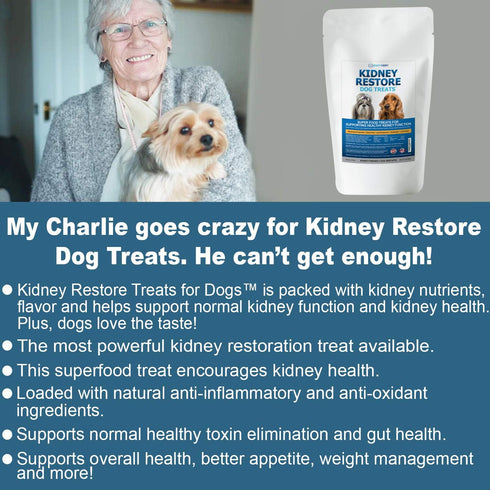 Kidney Restore Bacon Dog Treats 8oz for Petite Dogs. Low Protein Dog Treats for Kidney Support for Small Dogs. Renal Treats for Any Kidney Dog Die...