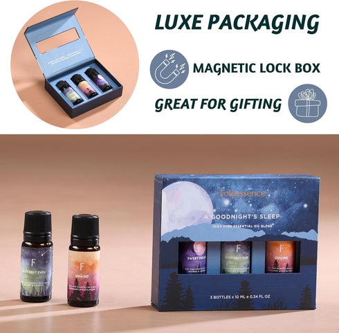 Folkulture Sleep Essential Oils for Diffusers for Home, Pack of 3 Essential Oils Set for Diffusers for Home, 100% Pure Oil Scents- Vanilla Essenti...