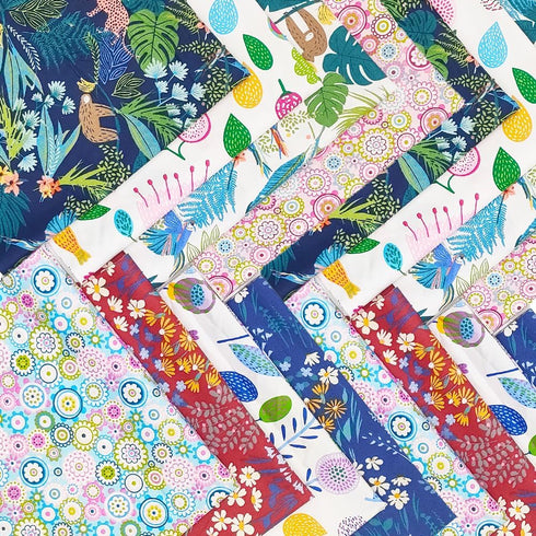 Fat Quarters Fabric Bundles, 8 Pcs 20x20inches(50x50cm) Sewing Patterns Quarter Precut Fabrics for Quilting Squares Sheets, Premium Cotton Bundle ...