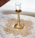 Gold European Lace and Antique Jacquard Fabric Doily, Placemat (14 Inch Square)...