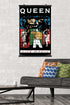Trends International Queen - Live Magic Wall Poster, 22.375" x 34", Premium Poster & Clip Bundle...