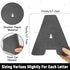 150 PCS Large 7" Font Letters and Punctuation Set Glitter Black Classroom Alphabet Cutout for Bulletin Board Display Home School A Great Helper to...