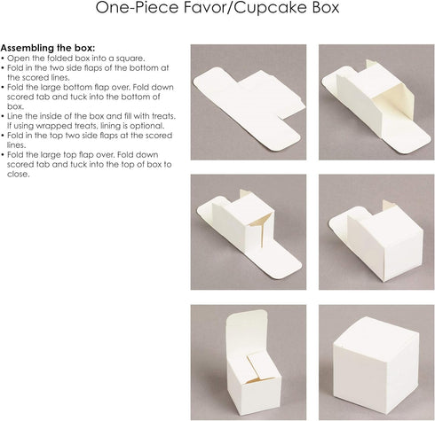 One-Piece Favor Boxes, 2-Inch, Greenery, 25-Count...