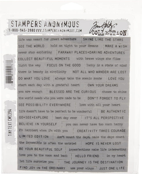 Tim Holtz - Stampers Anon CLING RBBR STAMP SET TINY TEXT, us:one size...