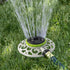 Hourleey Adjustable Turret Metal Sprinkler, 8 Mode Fixed Lawn Sprinkler for Yard with Hose Quick Connect Product Adapter for Garden Watering Irrig...