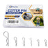 100 Pcs Cotter Pin Assortment Kit – Zinc Plated R Clip Stainless Steel Cotter Pins with 6 Different Sizes – Easy Installation & Tool Free Removal ...