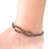 Infinityee888 Tiger Eye Anklet Bracelet bead woven Brown Wax 8 Infinity Endless Love Symbol Adjustable Ankle Bracelets for Men, Women, teen girl H...