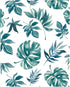 NoJo Super Soft Green & White Palm Leaf Nursery Mini Crib Fitted Sheet, Green, White...