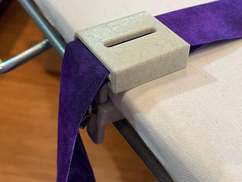 Third Hand Binding Folder Clip and Binding Wheel for Quilting and Sewing by Purple Hobbies, Making It Easier to Create Binding and Store. (Light B...