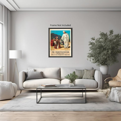 Posterizer 1 pcs-The transfiguration poster-Religious Posters-Gifts for Christians -Decor for Church, Sunday School Classroom- unframed wall art...