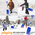 27.5-33.5 Inch Adjustable Kids Snow Shovel- Detachable Kids Digging Snow Shovel with D-Grip Handle- Durable Beach Snow Shovels for Kids Outdoor Ya...