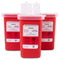 Alcedo Sharps Container for Home Use and Professional 1 Quart (3-Pack) | Biohazard Needle and Syringe Disposal | Small Portable Container for Trav...