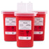 Alcedo Sharps Container for Home Use and Professional 1 Quart (3-Pack) | Biohazard Needle and Syringe Disposal | Small Portable Container for Trav...