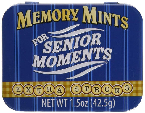 Boston America Gag Gifts Memory Mints, Sugar Candy for Senior Moments Fun Gag Tin...