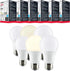 Satco S39836; LED Lamps; 9.8 Watt; A19 LED; Omni-Directional; 3000K; Medium Base; 220 deg. Beam Angle; 120 Volt (6 LED Light Bulbs)...