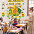 Adduster Bee Bulletin Board - Spring Bulletin Board Decor Sunflower Cutout Set Bee Hive Cutout Bulletin Board for Classroom Walls Bulletin Board K...
