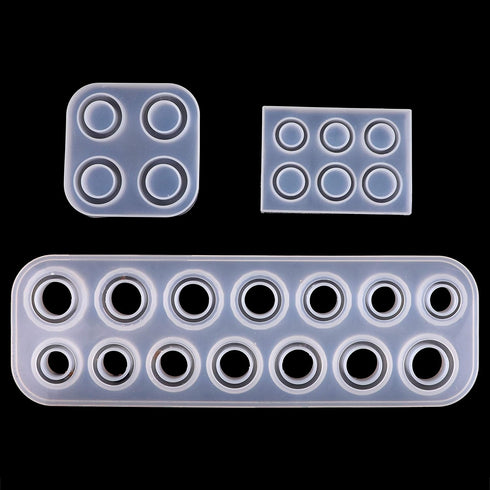 Bright Creations Silicone Making Kit for Resin Rings, DIY Jewelry (3 Pieces)...
