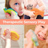 Innobaby Bathin' Smart Silicone Bath Scrub for Babies Toddlers and Adults in Double Sided Sensory Fish Shape, Gently Exfoliate Face and Body, Made...