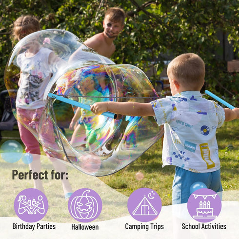 Mr. Pen- Giant Bubble Wands Kit, Big Bubble Wand, Giant Bubble Maker, Large Bubble Wand, Giant Bubbles for Kids Outside, Outdoor Toys for Kids, Bu...