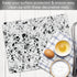 Cut N' Funnel Terrazzo Designer Flexible Plastic Cutting Board Mat 15" x 11.5", Made in the USA, Decorative, Flexible, Easy to Clean...