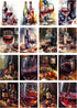 Decoupage Paper Pack (35 Sheets 6"x8") Watercolour Paintings of Amazing Wine and Grapes FLONZ Vintage Illustration Pictures Cards for Decoupage, C...