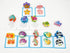 JAQI Montessori Educational Wooden Threading Stringing Toys Dinosaurs Traffic Space Insects Animals Fruits Lacing Beads Preschool Learning Toys fo...