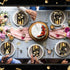 36 Pcs Black and Gold Birthday Party Favors Silverware Holder Bags Paper Utensil Cutlery Holder Disposable Knife Fork Spoon Sleeves Pocket for Hap...