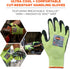 Ergodyne unisex adult Nitrile-coated ANSI A4 Nitrile Coated CR Gloves, Lime, Extra Large US, Factory...