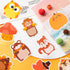 30 Pack Turkey Pumpkin Sticky Notes, Total 600 Sheets, Cute Thanksgiving Fall Animal Fox Bear Hedgehog Harvest Self Sticky Memo Pads for Office Sc...